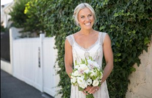 Lauren's ‪#‎wedding‬ Hair and Makeup by Vivian Ashworth Dress: Gwendolynne  Hairpiece: Richard Nylon  Flowers: Style by Nature  Venue: Port Melbourne Yacht Club (Peter Rowland Catering)‪#‎weddinghairandmakeup‬ by @vivianashworth_ 